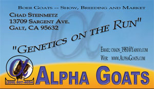 Alpha Goats Busines Card
