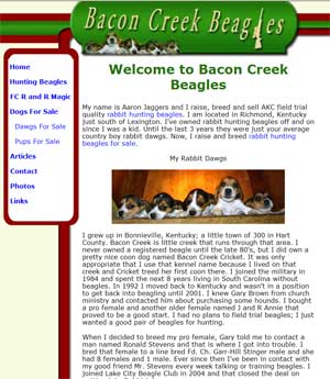 Bacon Creek Beagles for Sale Kentucky